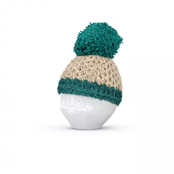 FIFTYEIGHT PRODUCTS Ποτηράκι αυγού Beanie Ivory/Emerald