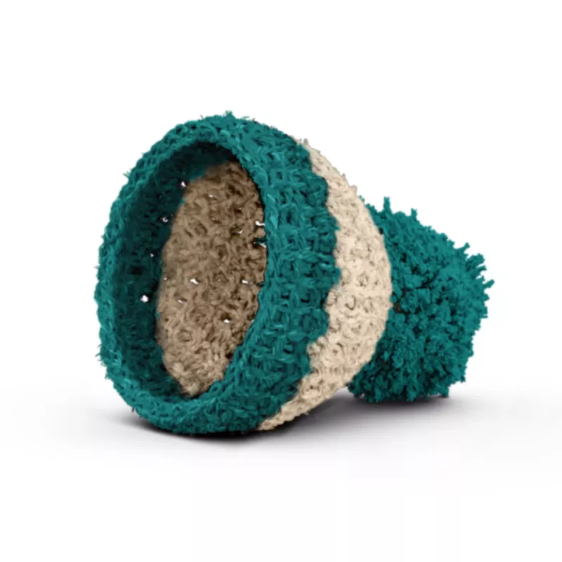 FIFTYEIGHT PRODUCTS Ποτηράκι αυγού Beanie Ivory/Emerald