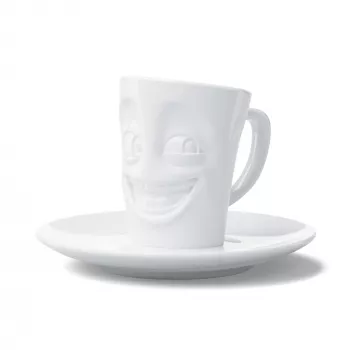 FIFTYEIGHT PRODUCTS FIFTYEIGHT Κούπα εσπρέσο με λαβή 80ml - Funny White