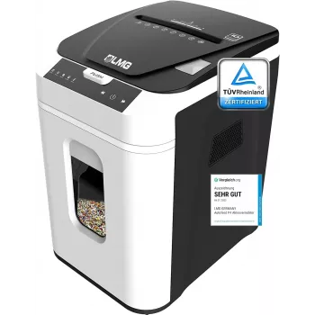 LMG AUTO180P4 Καταστροφέας εγγράφων cross-cut, P-4, 10 φύλλα, 18 L, Μαύρο