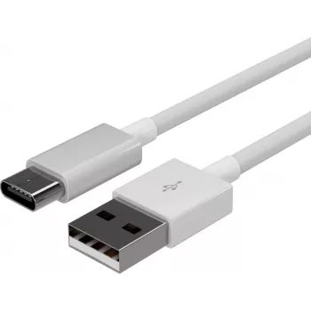 ShiverPeaks Flexline καλώδιο φόρτισης και συγχρονισμού USB, USB-A σε USB-C, 2.0, ABS, λευκό, 1,0 m (FL31-13041)