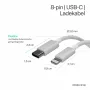 Flexline καλώδιο USB-C σε Lightning, PD, λευκό, 0,5m (FL31-13050)