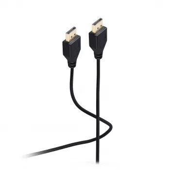 SHIVERPEAKS Flexline καλώδιο DisplayPort 1.2, βύσμα αρσενικό σε βύσμα αρσενικό, UHD 4K, εξαιρετικά λεπτό, μαύρο, 0,5 m