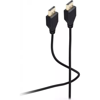 SHIVERPEAKS Flexline καλώδιο DisplayPort 1.2, βύσμα αρσενικό σε βύσμα αρσενικό, UHD 4K, εξαιρετικά λεπτό, μαύρο, 1,5 m (FL31-49155)