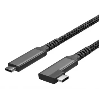 S CONN S/CONN maximum connectivity καλώδιο φόρτισης USB-C USB-C σε USB-C 3.2 100W PD υφασμάτινο 90° - Καλώδιο - Ψηφιακά/Δεδομένα