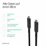 Flexline καλώδιο USB-C σε USB-C, USB 3.2 Gen 2, 100W PD, πλεκτό νάιλον, 1m (FL31-75004)