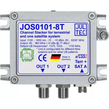 JULTEC JOS0101-8T μετατροπέας Unicable II JESS 1x οπτική ίνα FC/PC 8x δέκτης