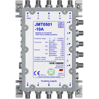 Jultec JMT0501-10A διανομέας Multi-Tap, 5 διακλαδώσεις, παθητικός, 10 dB