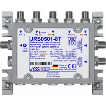 JULTEC JRS0501-8T 8πλός multiswitch για δορυφορική και επίγεια τηλεόραση