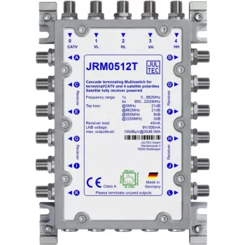 JULTEC JRM0512T multiswitch 12 έξοδοι 4 είσοδοι SAT