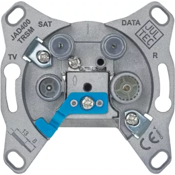 JULTEC JAD400TRSM πρίζα τοίχου πολυμέσων 4 θυρών TV/RADIO/SAT/MODEM 5-2400 MHz