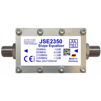 JULTEC JSE2350 ευθυγραμμιστής γραμμής ευρυζωνικού SAT-IF, 1 δίοδος σήματος, F-Type, 75 Ohm