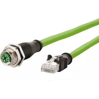 METZ CONNECT Cat6a M12 σε RJ45 καλώδιο δικτύου 1m πράσινο S/FTP χωρίς αλογόνα