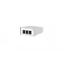 Metz Connect Θήκη Keystone AP 3 θυρών Pure White, χωρίς κάλυμμα