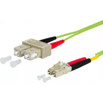 METZ CONNECT OpDAT Patchkabel SC-Duplex/LC-Duplex OM5 2 m