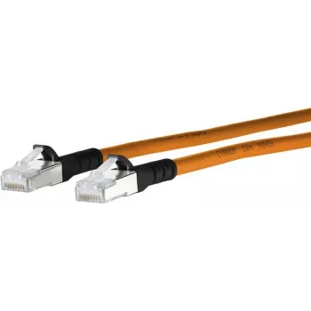 METZ CONNECT Patchkabel RJ-45 (M) σε RJ-45 (M) 50 cm S/FTP CAT 6a χωρίς αλογόνα πορτοκαλί μαύρο