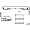 METZ CONNECT 1308450502-E Cat6a SF/UTP Patchkabel δικτύου 0,5 m ματζέντα