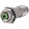 METZ CONNECT MMF881A115-0001 M12 υποδοχή θηλυκή, D-codiert, IP67, feldkonfektionierbar, με φλάντζα, 4-polig