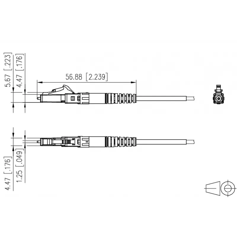 METZ CONNECT 1509QKJA002C-E LC Duplex OS2 Single-mode Καλώδιο Patch Πράσινο Συσκευασία 20 τεμ.