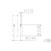 METZ CONNECT 130861-0202KE Πρίζα τοίχου οπτικών ινών LC-Duplex OM4 2-Port λευκό