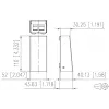 METZ CONNECT 130861-0202KE Πρίζα τοίχου οπτικών ινών LC-Duplex OM4 2-Port λευκό