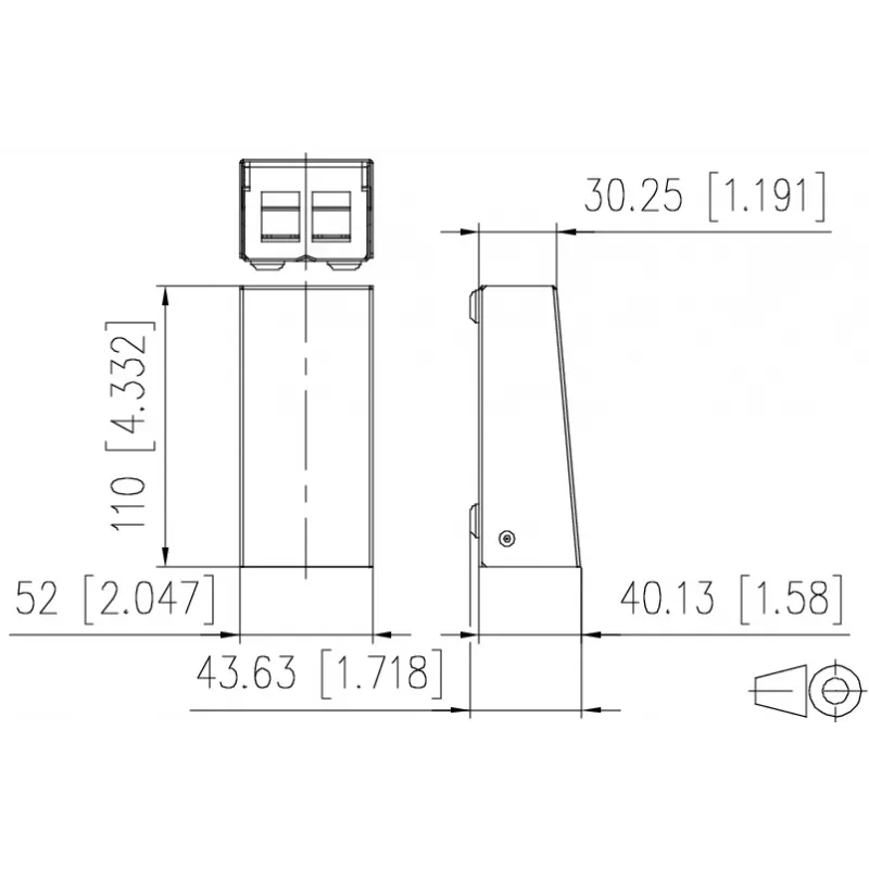 METZ CONNECT 130861-0202KE Πρίζα τοίχου οπτικών ινών LC-Duplex OM4 2-Port λευκό