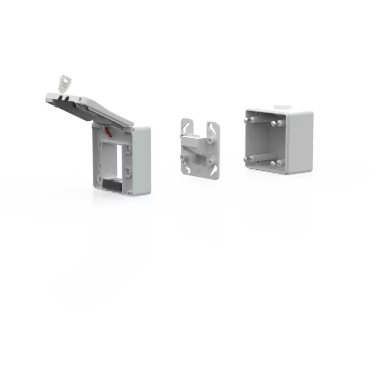 METZ CONNECT IP44 Επιτοίχιο κουτί γκρι για Keystone-Modul 1309470003KI