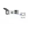 METZ CONNECT IP44 Επιτοίχιο κουτί γκρι για Keystone-Modul 1309470003KI