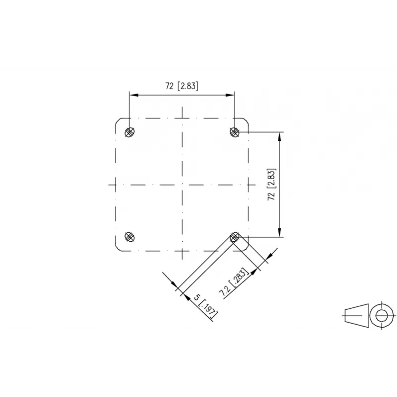 METZ CONNECT IP44 Επιτοίχιο κουτί γκρι για Keystone-Modul 1309470003KI