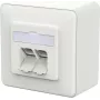 METZ CONNECT E-DAT C6A IDC Επιτοίχια πρίζα λευκό - Αξεσουάρ δικτύου