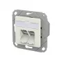 METZ CONNECT 130D381102-I E-DAT Cat.6A IDC UPk Pure White Υποδοχή RJ45 Keystone