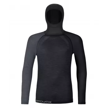Ortovox 120 Comp Light Θερμικό Hoodie - Black Raven