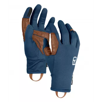 Ortovox Fleece Light Gloves - Deep Ocean M