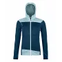 Γυναικείο φούτερ με κουκούλα Ortovox Fleece Light - Deep Ocean