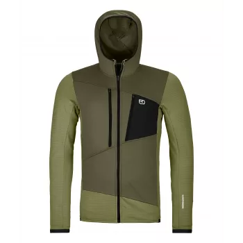 Ortovox Fleece Grid φούτερ με κουκούλα ανδρικό L Wild Herbs