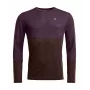 Ortovox 185 Rock N Wool Long Sleeve - Dark Wild Berry, μέγεθος M