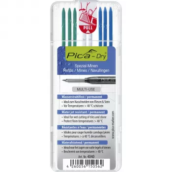 PICA-MARKER Pica DRY Refills Special - 8 ανταλλακτικά (Γραφίτης, Κόκκινο, Λευκό) 2,8 mm