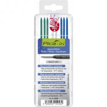 PICA-MARKER Pica DRY Refills Special - SB - 12 ανταλλακτικά (Λευκό, Πράσινο, Μπλε)