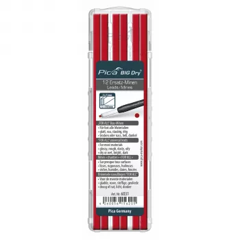 Pica BIG DRY Lead Set FOR ALL κόκκινο - 12 ανταλλακτικές μύτες 2x5mm 150mm