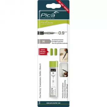 Pica Fine-Dry Refills H - 10 μύτες γραφίτη 0,9 mm 125 mm