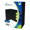 MEDIARANGE Retail Pack DVD Case Double - θήκη DVD Video - χωρητικότητα: 2 CD/DVD - μαύρο (συσκευασία 5 τεμ.)
