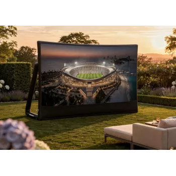 Celexon Inflatable Outdoor Screen Economy INF 120, 120 ίντσες 16:9, Ορατή περιοχή 266x149 cm, με μη αυτόματη αντλία αέρα