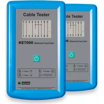 Kurth Electronic KE7000 Δοκιμαστής καλωδίων UTP/STP Μπλε