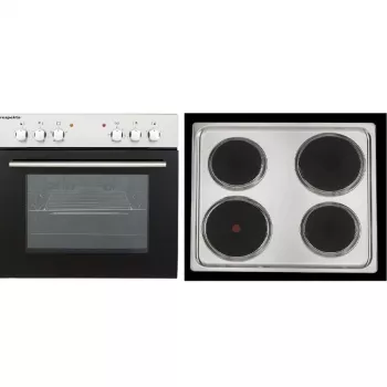 RESPEKTA EB 6000 SET IX N Σετ εντοιχιζόμενου φούρνου με κεραμική εστία, Φούρνος πολλαπλών λειτουργιών 66L, Ανοξείδωτο ατσάλι