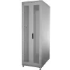 IT-BUDGET ερμάριο δικτύου 19 ιντσών SRK - 42U - 600x600 mm - διάτρητες διπλές πόρτες μπροστά και πίσω - προσυναρμολογημένο - ανοιχτό γκρι (99ITB19SRK4266DTGNM)
