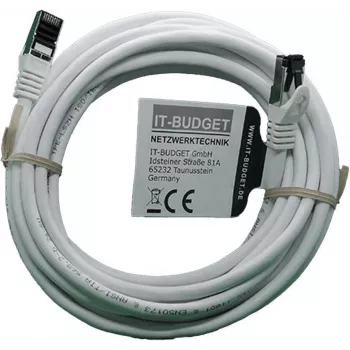 IT-BUDGET Full Copper Premium καλώδιο patch - Flex AWG 26 - Cat.8.1 - 2000 MHz - χωρίς αλογόνα - PoE+ - 40 Gbit - λευκό - 5 m (90ITBFLEX81PK5W)