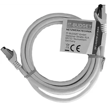 IT-BUDGET Full Copper Premium καλώδιο patch - Flex AWG 26 - Cat.8.1 - 2000 MHz - χωρίς αλογόνα - PoE+ - 40 Gbit - λευκό - 2 m (90ITBFLEX81PK2W)