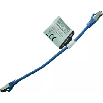 IT-BUDGET Full Copper Premium καλώδιο patch - Flex AWG 26 - Cat.8.1 - 2000 MHz - χωρίς αλογόνα - PoE+ - 40 Gbit - μπλε - 0,5 m
