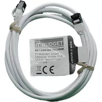 IT-BUDGET Full Copper Premium Patchkabel - Slim AWG 28 - Cat.8.1 - 2000 MHz - χωρίς αλογόνα - PoE+ - 40 GBit - λευκό - 3 m (90ITBSLIM81PK3W)