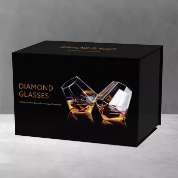 Thumbs Up Mad Monkey Diamond σετ 2 ποτηριών ουίσκι διαφανές 300 ml